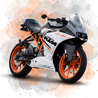 Motociklas akvarele